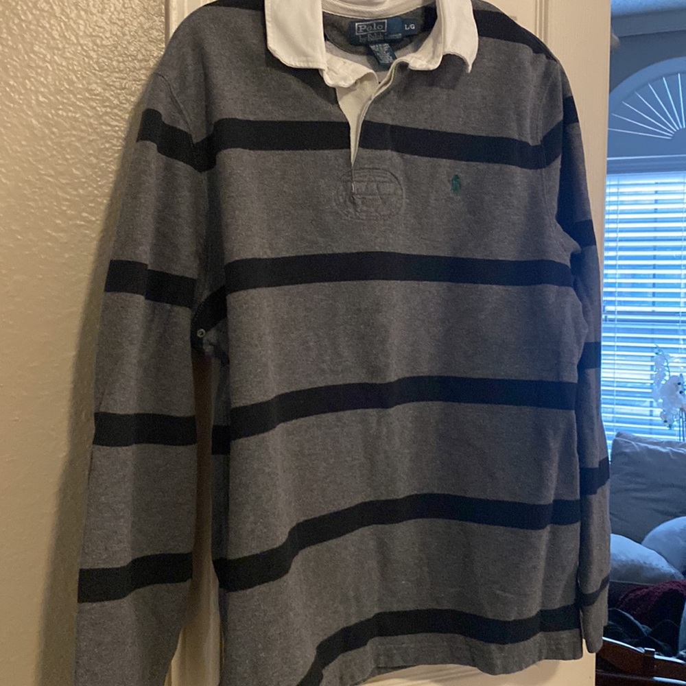 Gray & Black Striped Rigby Polo Ralph Lauren